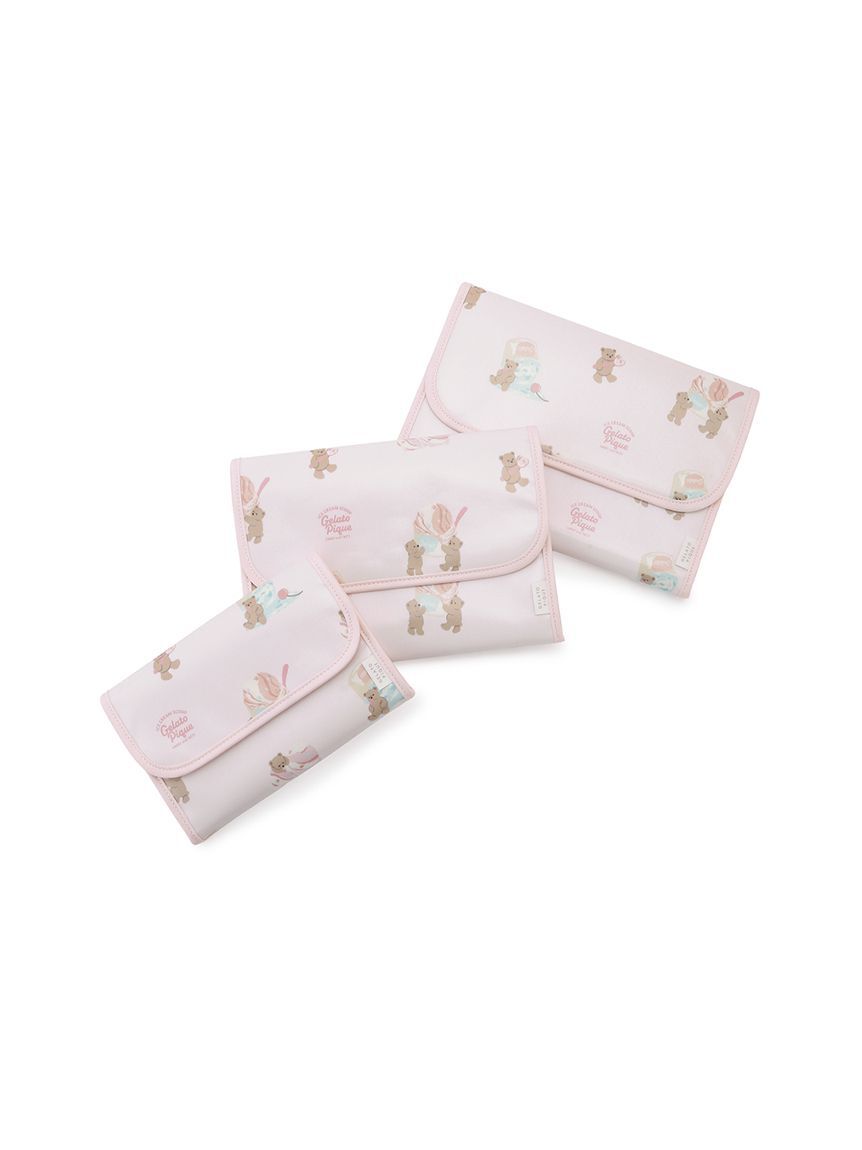 GELATO PIQUE KIDS & BABY「アイスクリームベア柄母子手帳ケースL」|マタニティ・ママグッズ|