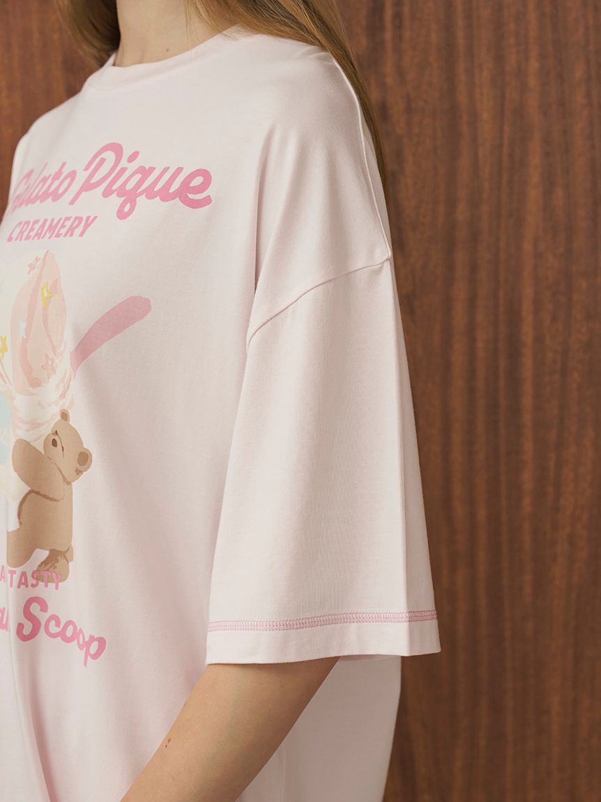 gelato pique「アイスクリームベアワンポイントTシャツ」|ルームウェア|