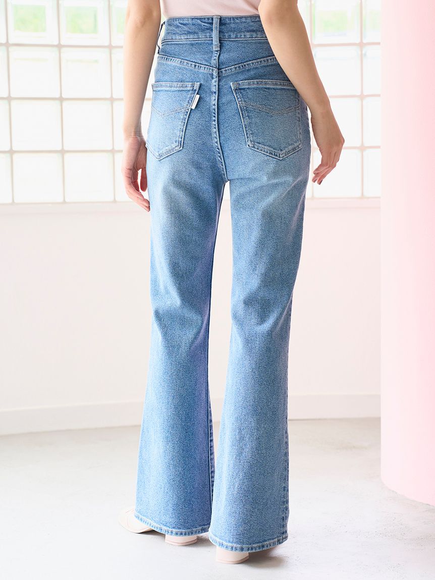 SNIDEL「【STYLEUPPANTS】ハイウエストフレア」|チノ|