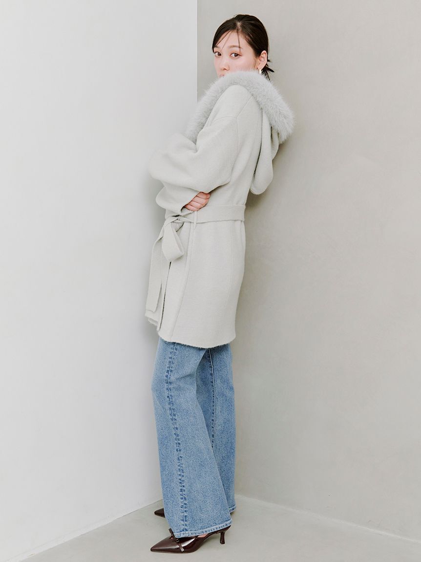 SNIDEL「【STYLEUPPANTS】ハイウエストフレア」|チノ|