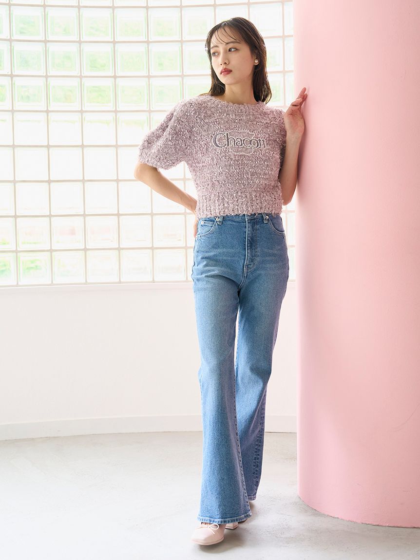 SNIDEL「【STYLEUPPANTS】ハイウエストフレア」|チノ|