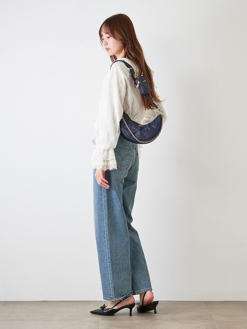 SNIDEL「Sustainableバリエーションフリルブラウス」|シャツ・ブラウス|