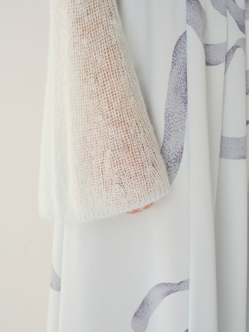 SNIDEL「【WEB限定カラーあり】リボンディテールカーデセットワンピース」|ワンピース|