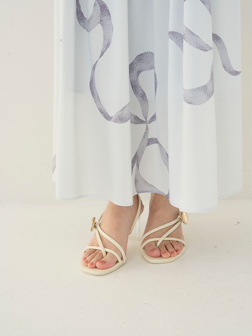 SNIDEL「【WEB限定カラーあり】リボンディテールカーデセットワンピース」|ワンピース|