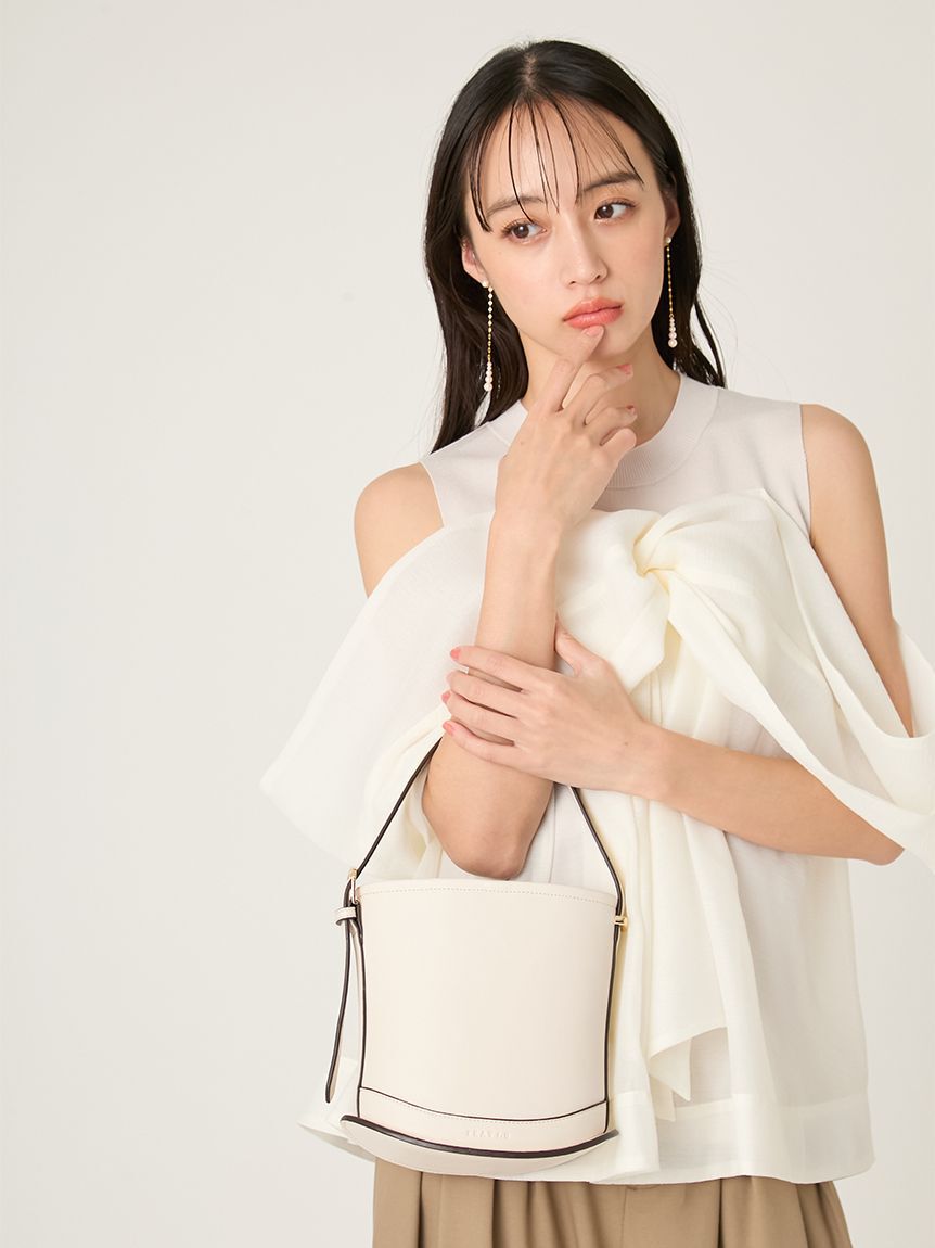 FRAY I.D「カーブラインミニバスケットバッグ」|ハンドバッグ|