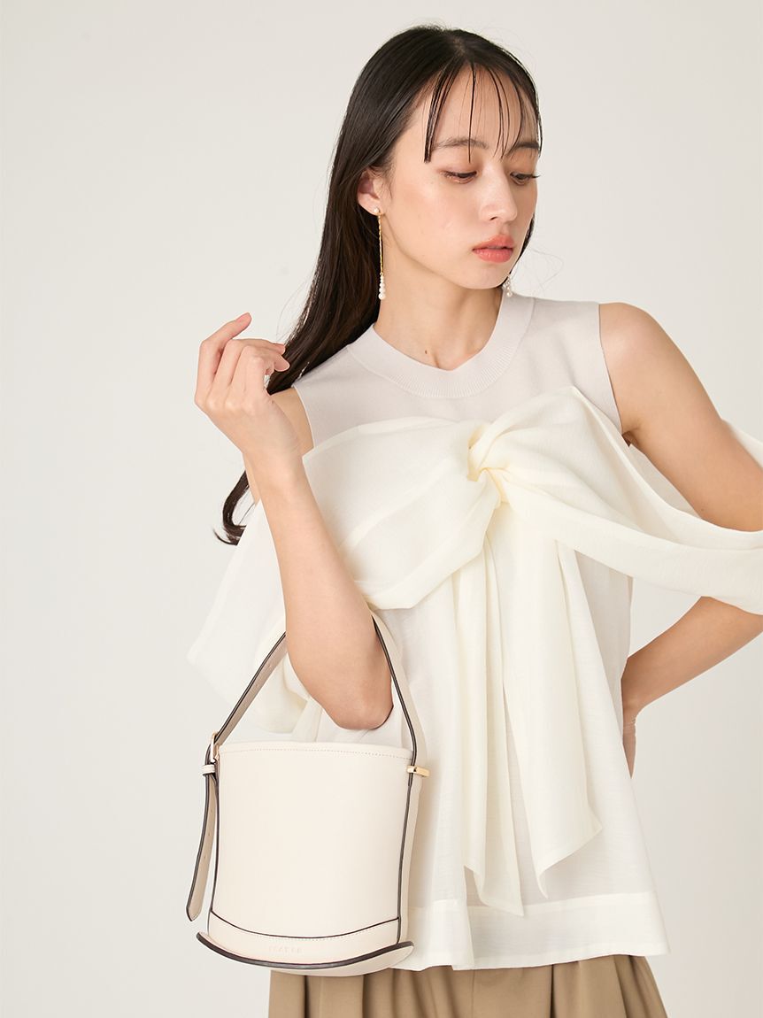 FRAY I.D「カーブラインミニバスケットバッグ」|ハンドバッグ|