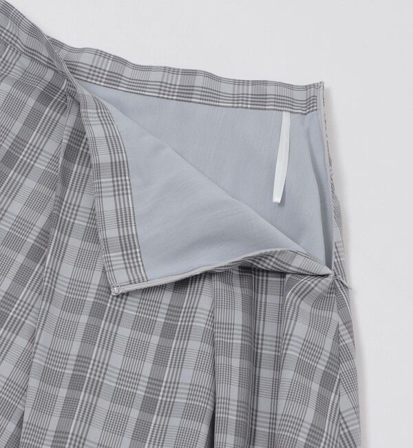 MACKINTOSH PHILOSOPHY「ランダムタックフレアチェックスカート」|スカート|