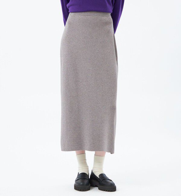 MACKINTOSH PHILOSOPHY「【WEB&一部店舗限定】ニットスカート」|スカート|グレー