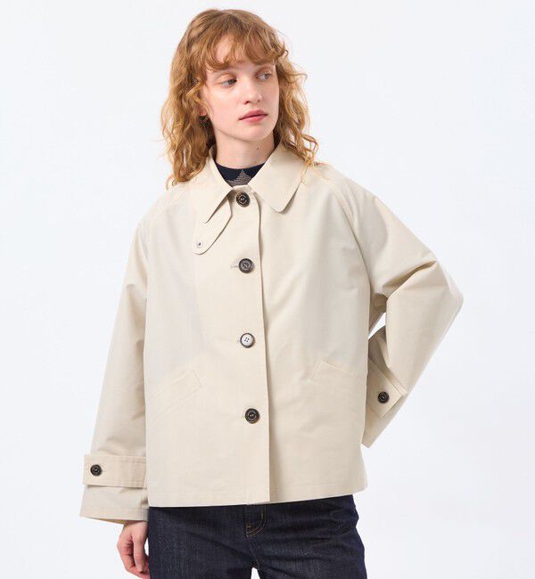 MACKINTOSH PHILOSOPHY「【WELBURY SHORT(ウェルベリーショート)】レインウェザークロス製」|ステンカラーコート|グレー