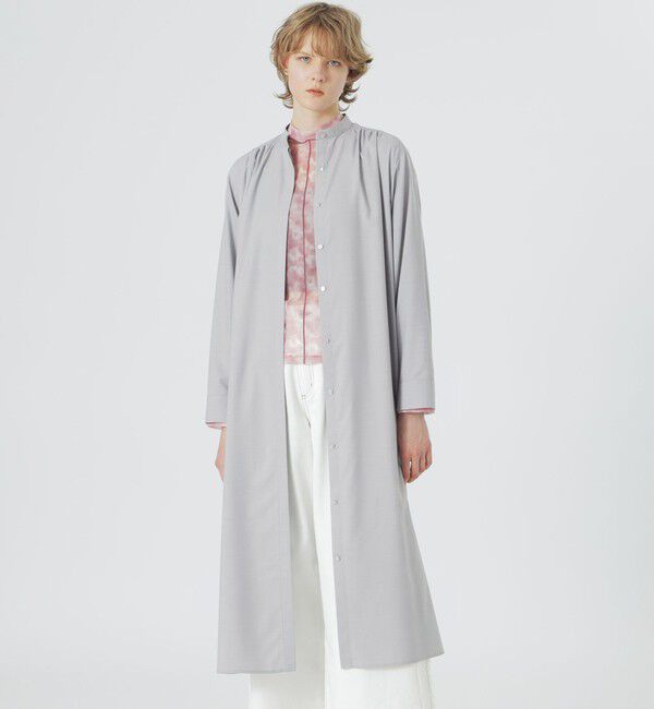  「ロングシャツ」|シャツ・ブラウス|グレー