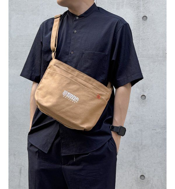 ikka「UNIVERSAL OVERALL キャンバスショルダーバッグ」|その他|キャメル