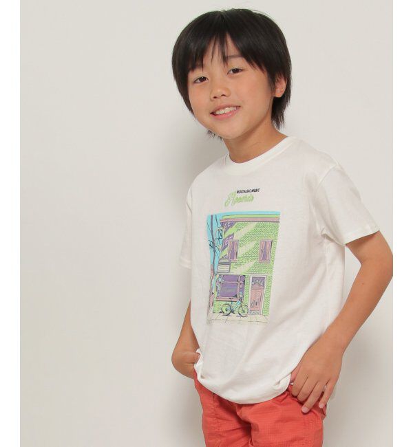 ikka kids「ビンテージグラフィックTシャツ（120~160cm）」|Tシャツ・カットソー|オフホワイト