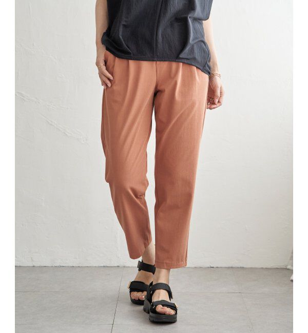 ikka「GOKU楽パンツ 冷感テーパード」|その他|オレンジ