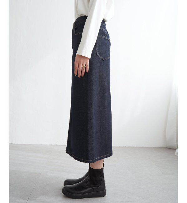 ikka「デニムロングスカート」|スカート|