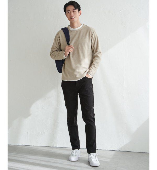 ikka「メランジ裏起毛インナーセット」|パーカー|