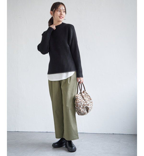 ikka「デニム／チノワイドパンツ」|その他|