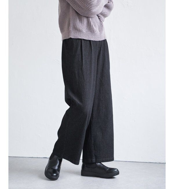 ikka「デニム／チノワイドパンツ」|その他|