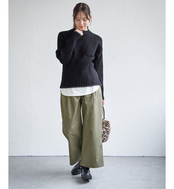 ikka「デニム／チノワイドパンツ」|その他|