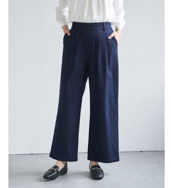 ikka「デニム／チノワイドパンツ」|その他|