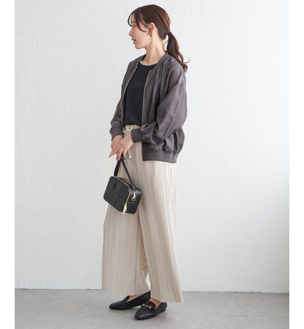 ikka「【雑誌InRed5月号掲載】シアーリブブルゾン」|ブルゾン・スタジャン|