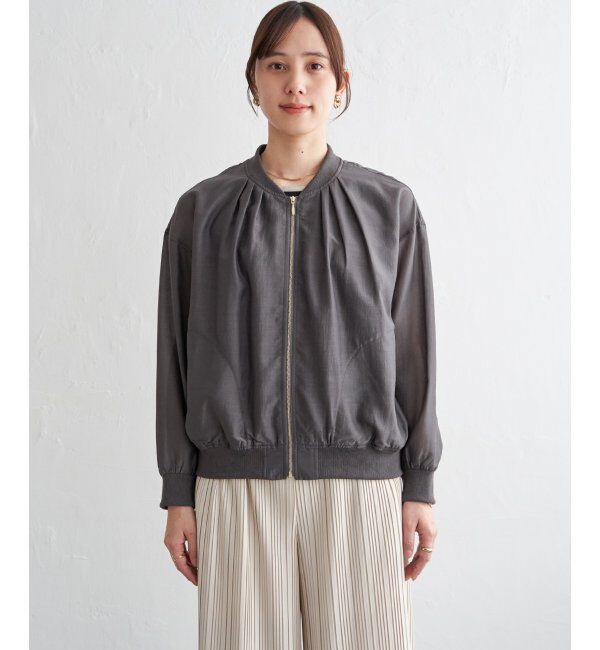 ikka「【雑誌InRed5月号掲載】シアーリブブルゾン」|ブルゾン・スタジャン|