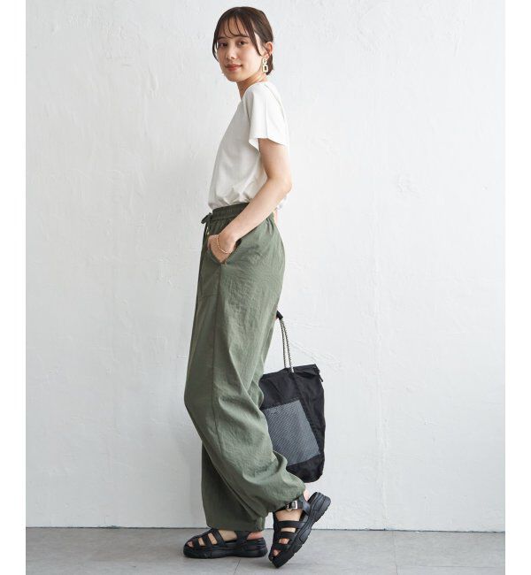 ikka「【雑誌InRed5月号】ドライテックチノベイカーパンツ　【接触冷感／速乾】」|チノ|