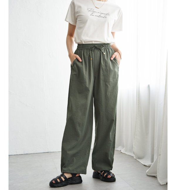 ikka「【雑誌InRed5月号】ドライテックチノベイカーパンツ　【接触冷感／速乾】」|チノ|