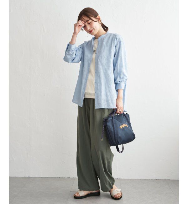 ikka「【雑誌InRed5月号掲載】シア－ロゴプリント 7分袖プルオーバーセット【2点セット】」|Tシャツ・カットソー|