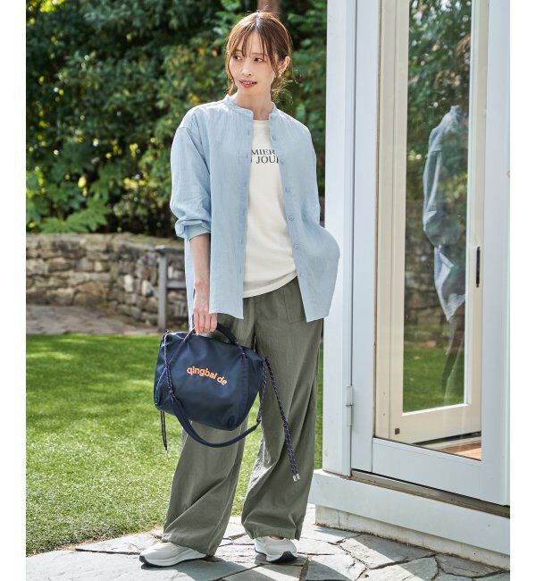 ikka「【雑誌InRed5月号掲載】シア－ロゴプリント 7分袖プルオーバーセット【2点セット】」|Tシャツ・カットソー|