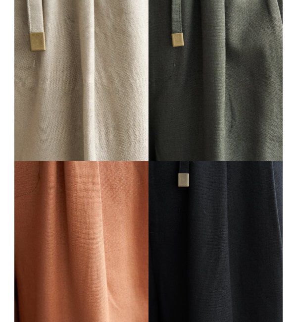 ikka「麻混ベルト付きイージーパンツ」|その他|