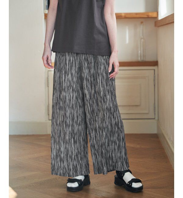 ikka「さらっとプリーツワイドパンツ」|その他|
