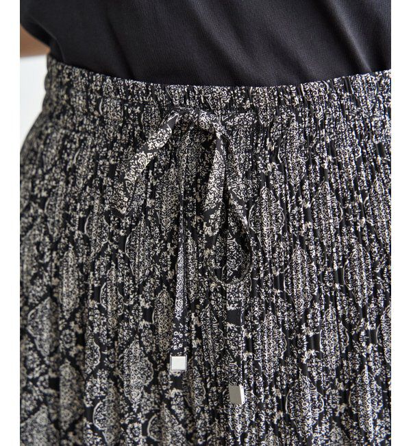 ikka「さらっとプリーツワイドパンツ」|その他|