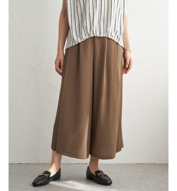 IKKA LOUNGE「冷感さらさらジョーゼットパンツ」|その他|