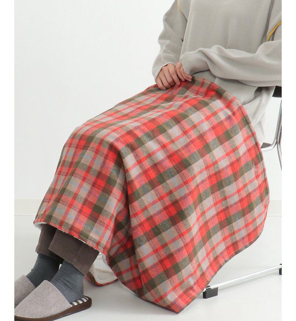 Lbc with Life「チェック柄ブランケット」|クッション・クッションカバー|