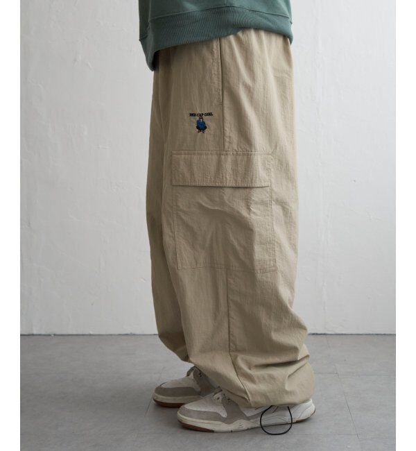 VENCE share style「Red Cap Girl レッドキャップガール ワッペン付きナイロンカーゴパンツ」|その他|