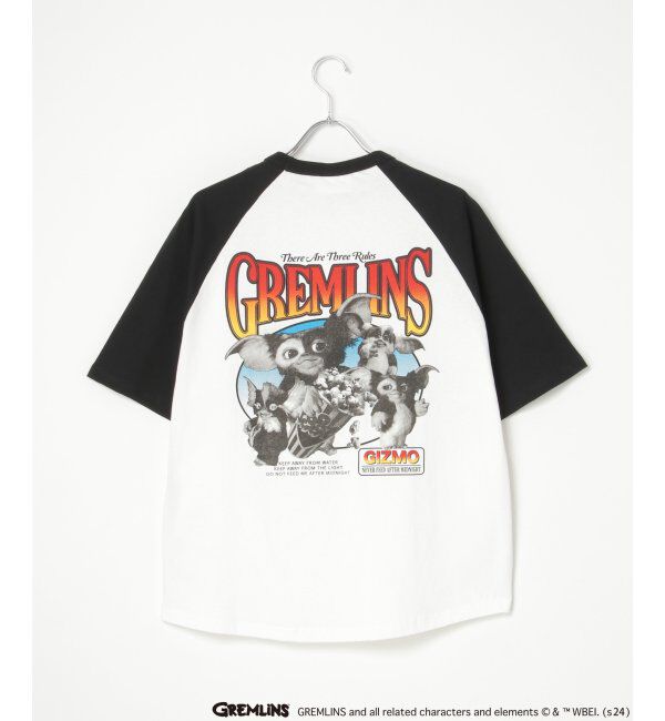 VENCE share style「GREMLINS グレムリン ラグランプリントTシャツ」|Tシャツ・カットソー|ホワイト