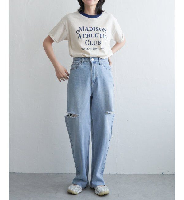 VENCE share style「MADISONリンガーT」|Tシャツ・カットソー|