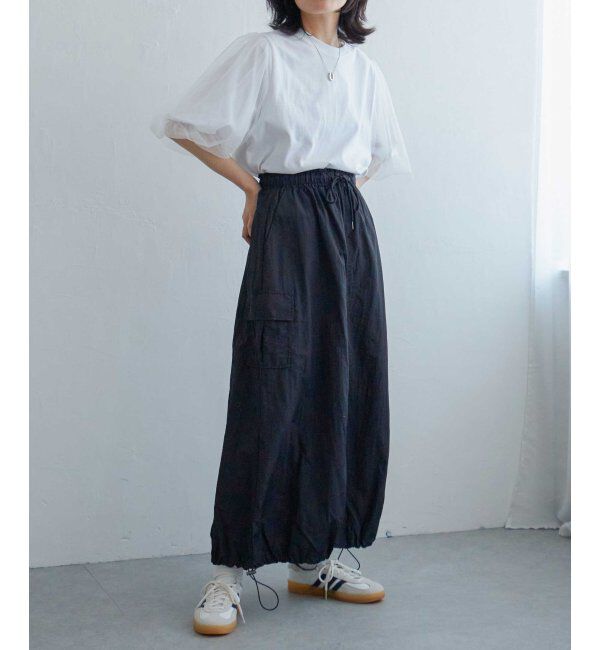 VENCE share style「チュールスリーブTシャツ」|Tシャツ・カットソー|