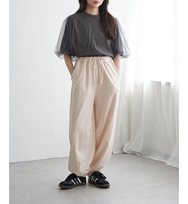 VENCE share style「チュールスリーブTシャツ」|Tシャツ・カットソー|