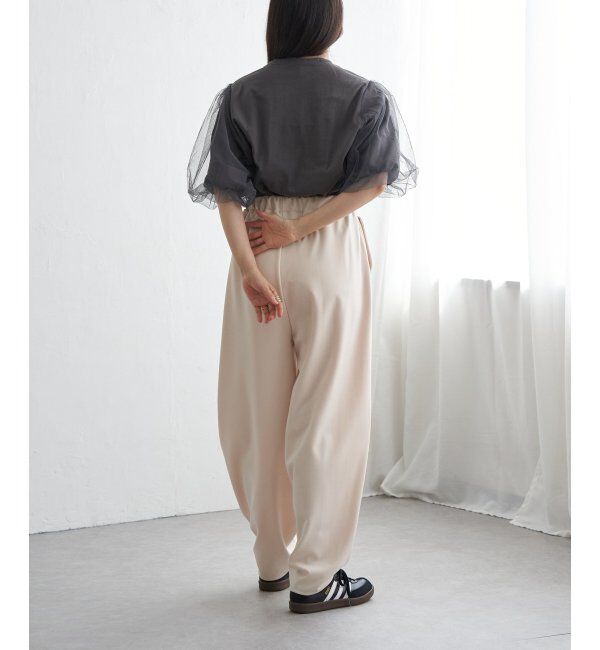 VENCE share style「チュールスリーブTシャツ」|Tシャツ・カットソー|