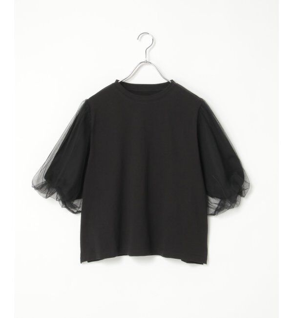 VENCE share style「チュールスリーブTシャツ」|Tシャツ・カットソー|