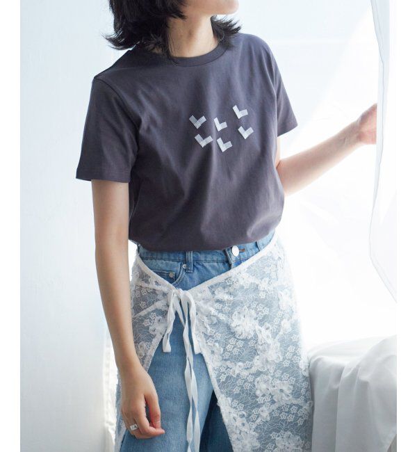 VENCE share style「オーガンジーハートTシャツ」|Tシャツ・カットソー|