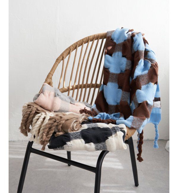 VENCE share style「メッシュチェックマフラー」|バンダナ・スカーフ|