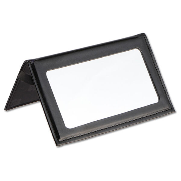  「マリークワント サフィアーノデイジーパッチ ミラーバニティ (H12.5&times;W20&times;D12.5cm)」|コスメ雑貨|