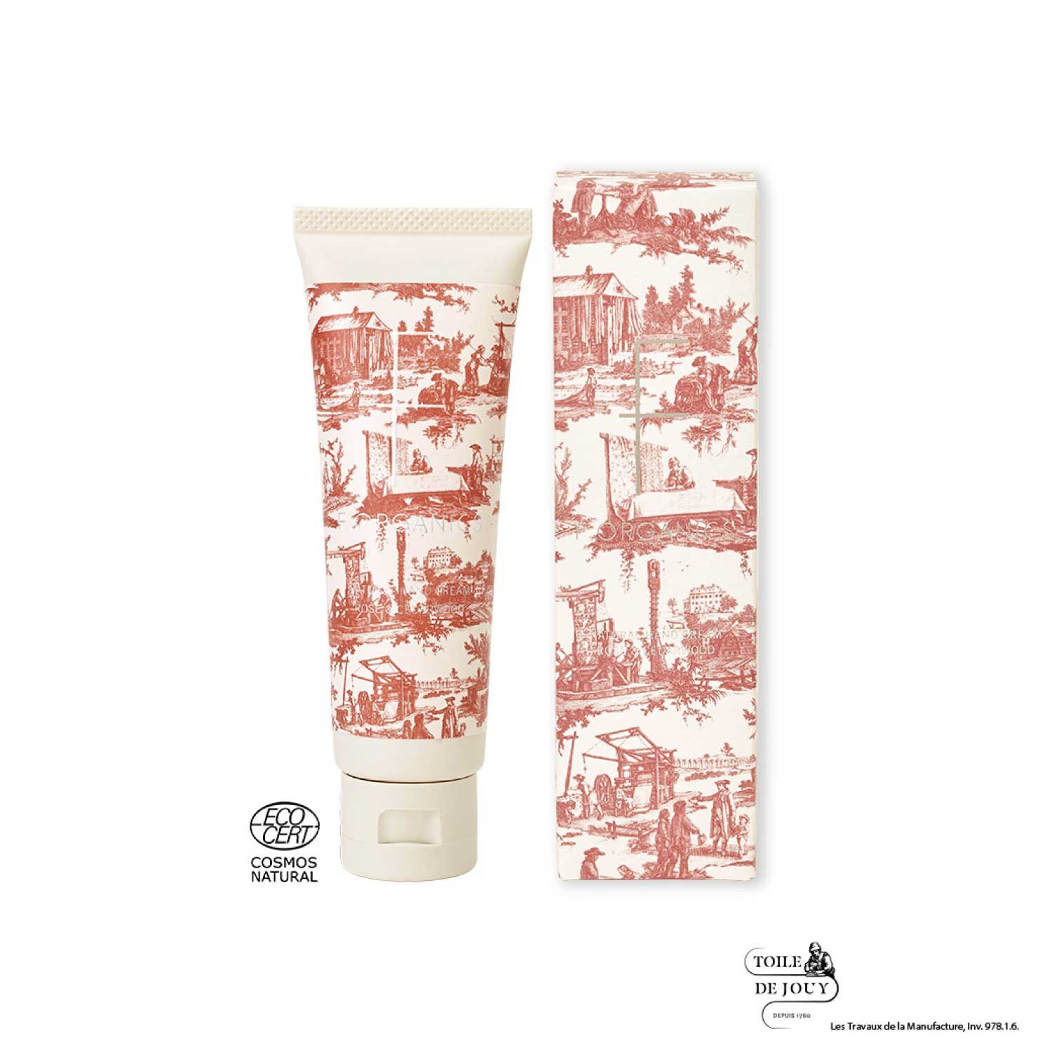 F ORGANICS「ナチュラルハンドクリームN　ローズ＆シダーウッド トワルドジュイ限定パッケージ  【F ORGANICS】」|ハンドケア|-