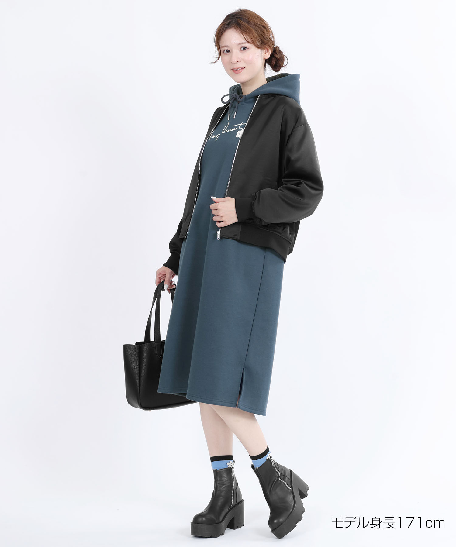 MARY QUANT「フードサインロゴ ワンピース」|ワンピース|