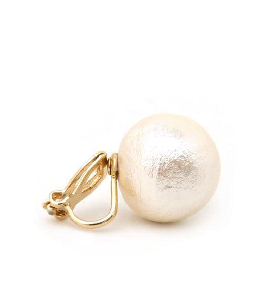 colleca la「【14mm】大粒コットンパールピアス・イヤリング」|ピアス|