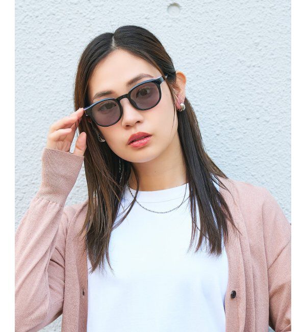  「ウェリントン型 花粉/飛沫対策 サングラス  (Zoff PROTECT 2WAY)  花粉メガネ メガネ 紫外線防止 UVカット」|サングラス|