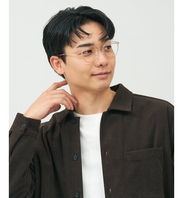  「MAQuillAGE(マキアージュ) コラボ｜ 血色感 メガネ | 中顔面短縮みえ メイク 大人可愛い レンズ交換券付」|メガネ|