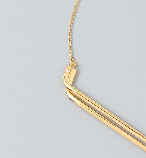 JUPITER「【SV925】ダブルバーダイヤモンドネックレス/ペア」|ネックレス|